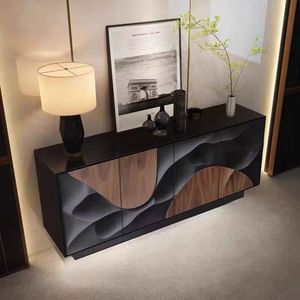 Ánh sáng sang trọng <span class=keywords><strong>sideboard</strong></span> pháp phong cách công suất lớn bằng gỗ lưu trữ tủ đồ nội thất nhà phòng khách tủ - Product Image 3