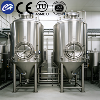 Cuve de Fermentation de Vin en Acier Inoxydable 304/316 1000L-3000L avec Système de Refroidissement, Contrôle PLC, Facile à Utiliser, Fournisseur OEM pour Vignerons