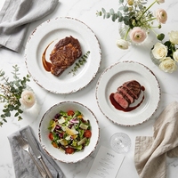 MUW Bestwares Vente en gros Ensemble de vaisselle vintage japonaise en mélamine 3 pièces Assiette Bol pour restaurant hôtel petit-déjeuner