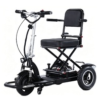 Scooter électrique pliable léger et portable de 500 W à 3 roues pour personnes âgées