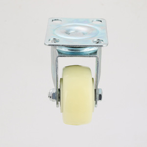 Swivel Caster 2 Inch Rubber Wheel Zinc Alloy Plate Mount Industrial Furniture Wheels Durable Plain Bearing - Product Image 2
