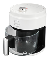 Four à friture sans huile en verre, écran tactile numérique, cuisson sans huile, contrôle de la température et du minuterie, nettoyage facile, modèle de comptoir 360 °   Friteuse à air transparente