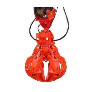 <strong>Excavator</strong> <strong>Claws</strong> Rotating Hydraulic Grabs Orange Peel Grapple Grab <strong>Bucket</strong> Motor for Scrap Handling - Product Image 4