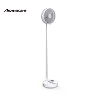 Aromacare Reise-Ätherisches-Öl-Box-Ventilator Tragbarer Auto-Oszillationsventilator mit Zeitschaltuhr Batteriebetriebener Leiser Lüfter