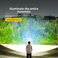 Lampe frontale LED blanche et rouge à intensité variable, étanche, rechargeable, lumière puissante, lampe torche montée sur la tête, longue durée, pour la pêche et le camping