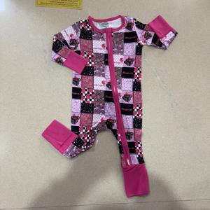 カスタム子供服 ベビー長袖子供服 竹繊維ベビーロンパース ジッピーミステリーボックス - Product Image 2