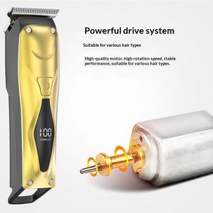 Mini tondeuse à cheveux sans fil avec tête en acier inoxydable, écran LCD, rechargeable 1000 mAh, sans dommages, pour barbiers et coupe de barbe - Product Image 2