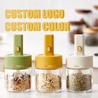 Herb Spice Container Tool Salt Bay feuille pot assaisonnement pot d'épices avec cuillère