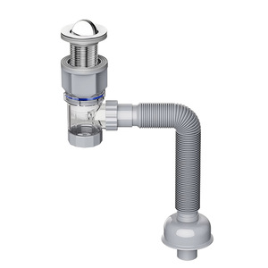 Washbasin Drain Pipe 84 Mm Curved Flip Up Easy Installation Anti Clog Anti Odor Space Saving Bathroom Drain Accessories - Product Image 3