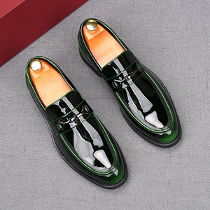 <span class=keywords><strong>Scarpe</strong></span> da Uomo per Lavoro, Affari, Hotel, Moda, Outdoor, in Vera Pelle Nera, Suola Spessa, <span class=keywords><strong>Scarpe</strong></span> in Pelle Marrone da <span class=keywords><strong>Sposo</strong></span> - Product Image 1