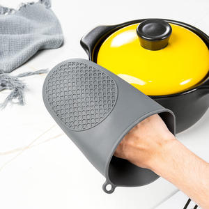 Guanti da Forno in <span class=keywords><strong>Silicone</strong></span> Antiscottatura Rinforzati, Resistenti al Calore, Riutilizzabili e Antiscivolo per Cucina - Product Image 4