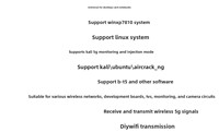 Carte réseau sans fil USB double fréquence 5G RTL8812AU pour Raspberry Pi Kali Ubuntu Windows - Transmission d'images WiFi HD