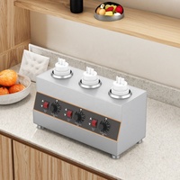 Chauffe-bouteille électrique moderne commercial en acier inoxydable 8L 1500W pour hôtel, restaurant, fromage, beurre, huître, chocolat