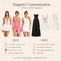 Fabriqué en Chine OEM ODM Logo de marque Petites commandes Fabricants de vêtements de créateurs personnalisés Vêtements haut de gamme Y2K Robes pour femmes sur mesure
