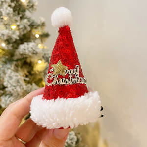 Barrettes mignonnes en forme de bois de renne de Noël avec cristaux et éléments festifs faits à la main pour petites filles – Idéal comme petit cadeau pour enfants - Product Image 3