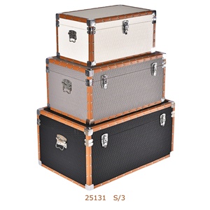 Phúc kiến youngs thủ công phong cách Châu Âu MDF gỗ hình chữ nhật quần áo tổ chức cổ da lưu trữ thân cây hộp thiết lập lớn - Product Image 1