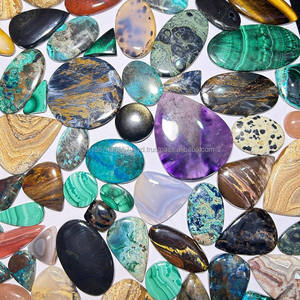 Lot en gros de cabochons naturels de toutes formes, pierres précieuses en vrac, tailles et formes variées - Product Image 2