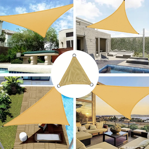 Alta calidad HDPE triángulo sombra vela sol en el jardín - Product Image 3