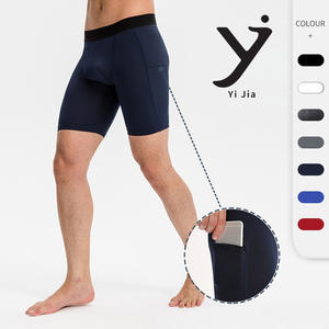 Shorts de sport compressifs pour hommes avec poches, pour la course à pied, l'entraînement, extensibles, respirants et à séchage rapide - Product Image 1