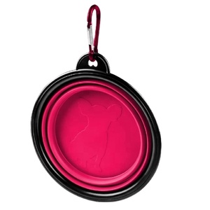 Bol pliable en silicone pour animaux de compagnie avec mousqueton - Product Image 5