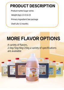 Ingredientes del té de la leche Jarabe de azúcar moreno Líquido con sabor a caramelo en botella para Boba <span class=keywords><strong>Bubble</strong></span> <span class=keywords><strong>Tea</strong></span> Coffee Shops - Product Image 3