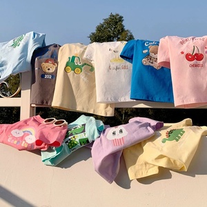 เสื้อยืดเด็กผ้าฝ้ายคุณภาพพรีเมียมใหม่เอี่ยม ปิดผนึกอย่างดี นุ่มสบาย พิมพ์ลายการ์ตูน หลายสี สำหรับเด็กทุกเพศ ใส่ได้ทั้งเด็กชายและเด็กหญิง เหมาะสำหรับฤดูร้อน - Product Image 2