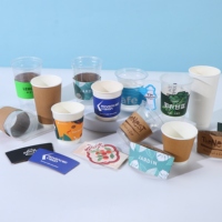 Manchons de tasses à café jetables personnalisés avec logo, manchons en papier pour tasses à thé au lait, manchons en papier kraft ondulé pour boissons chaudes et froides