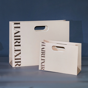 Túi giấy mua sắm cao cấp, in nổi logo thời trang, tay cầm cắt khuôn, túi giấy đựng mỹ phẩm - Product Image 4