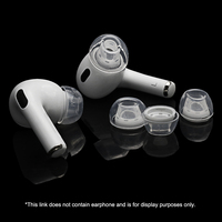 Embouts d'oreille en latex transparent antidérapants pour Apple Airpods Pro 1/2, embouts de protection pour écouteurs, couvre-écouteurs, réduction du bruit, embout d'oreille