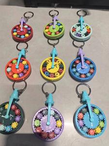 New 5-7 TikTok <b>Classic</b> Plastic <b>Toys</b> Digital Gyro Decompression Keychain Gear Gyro Decompression Pen Age Range 5 to 7 Years - Product Image 2