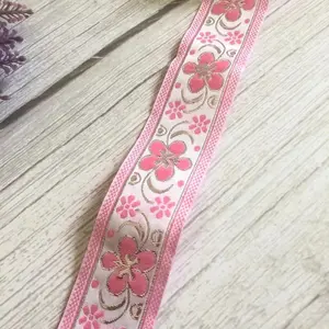 Cinta de estilo étnico, cinta tejida de Jacquard para accesorios de ropa, ancho de 3,3 cm,