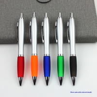Stylo bille fantaisie coloré en forme de calebasse avec encre noire 1,0 mm, rechargeable, impression de logo personnalisée pour cadeaux promotionnels