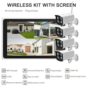 Inlifecam tuya ứng dụng thông minh 4CH 3.0MP không dây Wifi IP <span class=keywords><strong>Camera</strong></span> NVR Hệ thống an ninh CCTV Set với màn hình Màn hình Bullet <span class=keywords><strong>Camera</strong></span> - Product Image 6
