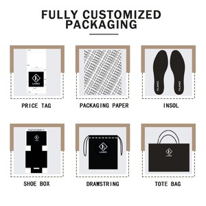 LANCI Chine OEM Fabrication Sneakers en cuir véritable à lacets avec fourrure pour hommes pour le printemps et l'hiver - Product Image 4