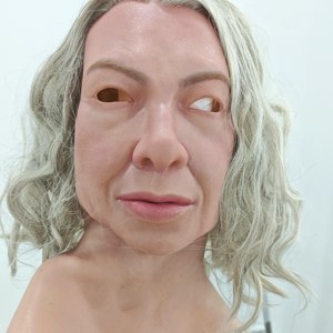 Maschera in Silicone Personalizzata Realistica da Anziano/Anziana per Cosplay, <span class=keywords><strong>Halloween</strong></span>, Spettacoli e Travestimenti - Product Image 2