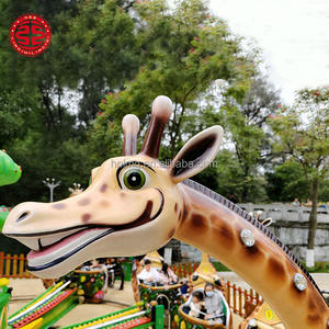 Manèges Girafe Rotative, Équipement de Parc d'Attractions, Manèges Girafe Rotative, Manèges Dinosaure, Manèges Carrousel à Ondes, Manèges Plateau Tournant pour Aire de Jeux - Product Image 6