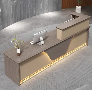Comptoir de réception Bureau de réception Design de mode moderne Table de réception de luxe Salon de beauté