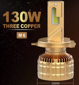 Sıcak M6 <span class=keywords><strong>led</strong></span> kafa ışık lensi projektör <span class=keywords><strong>mini</strong></span> Y6 H4 yüksek düşük işın evrensel araba far için 12v 260w 26000lm h4 6000k - Product Image 6