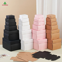 Boîte en carton écologique de haute qualité et durable avec logo personnalisé, laminage mat pour l'expédition, vente en gros, échantillon gratuit, pliage plat