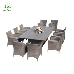 10 Chiếc Ghế Ăn + 1 Chiếc Bàn Đồ Nội Thất Phòng Khách Sân Vườn Bộ Đồ Nội Thất Sân Vườn Bàn Bên Ngoài - Product Image 4