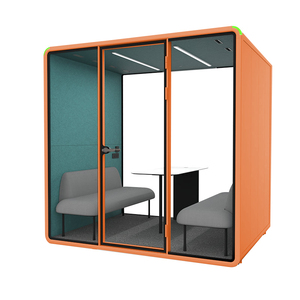 Cabine de réunion acoustique moderne et mobile pour 4 personnes, isolation phonique, pour l'extérieur - Product Image 3