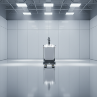 JICHUAN - Transpaleta Motorizada Inteligente Autónoma, Robot de Almacén LiDAR AGV, Montacargas Guiado por Láser, Capacidad de Carga de 1-3 Toneladas