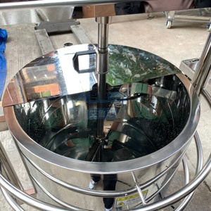 50L <b>Automatic</b> Stainless Steel Heated Stirring Pot with Agitator for Candle Thick Balm Wax Oil Soap Lipstick Melting Tank - Product Image 3