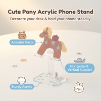 Support de téléphone pliable et compact en forme d'étoile marron personnalisable, support de bureau réglable pour cadeau, vente en gros