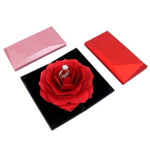 Creative Folded Rose Jewelry <b>Boxes</b> Ring and Necklace Jewelry Box Valentine's Day Gift Box - Product Image 4