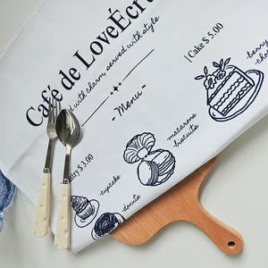 Serviette en coton à suspendre pour boulangerie, café, tissu décoratif personnalisé avec votre design - Product Image 1