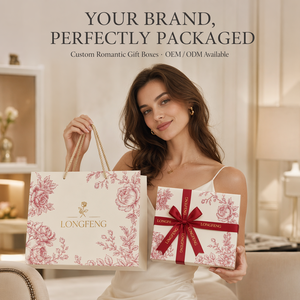 Juego de Cajas de Regalo con Diseño Impreso de Alta Gama, con Cinta de Raso Cruzada, Diseño de Corazón y Estrella, para Empaque de Joyería de Boda o San Valentín - Product Image 2