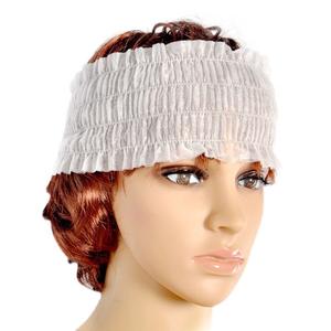 Bandeaux <span class=keywords><strong>de</strong></span> spa jetables en PP non tissé, doux et élastiques, imperméables et antistatiques, pour salon professionnel, maquillage et sauna - Product Image 2