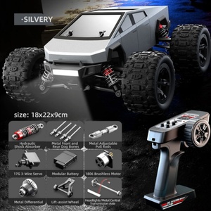 รถบังคับวิทยุ Hot 1/20 4WD รุ่น SJY-C8811A/C8811B ความเร็ว 40 กม./ชม. ขับเคลื่อน 4 ล้อ สำหรับวิ่งออฟโรด 2.4G บลัชเลส พร้อมรีโมทคอนโทรล ของเล่นรถไต่เขาสำหรับผู้ใหญ่ - Product Image 3