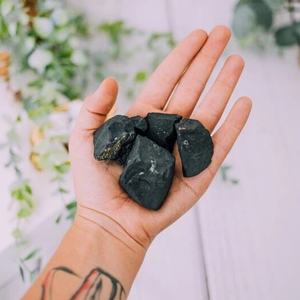 Piedra de Shungita Natural al por Mayor, Cristal Curativo Auténtico para Reiki, Decoración del Hogar - Product Image 6